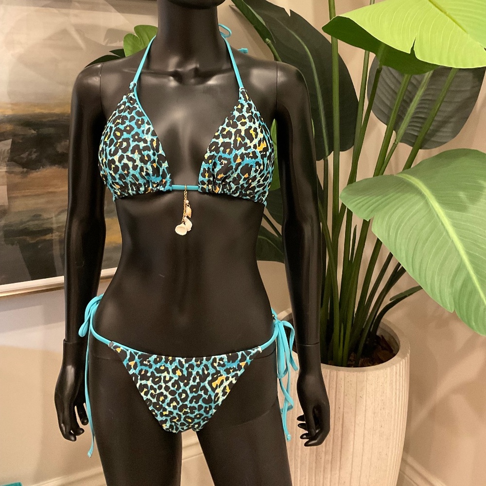 Leopard Print Bikini with Charming Bikini’s Charms!